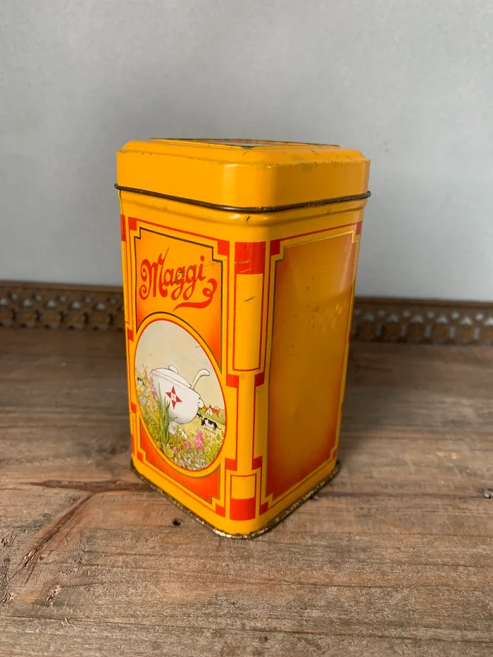 スイス 60s Maggi マギー イエロー インスタントスープ ヴィンテージ ティン缶