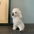 白い犬のヴィンテージ置物