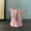 ピンクのお花の陶器クリーマー
