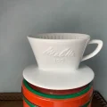 メリタの陶器のコーヒードリッパー