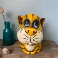 オランダ 60s 虎 タイガー 陶器 ヴィンテージ 置物 貯金箱 オブジェ インテリア