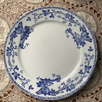 アンティーク プレート ボッホフレール ベルギー 狩の帰来