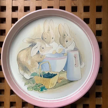 イギリス製 80s Peter Rabbit ピーターラビット お盆 トレイ