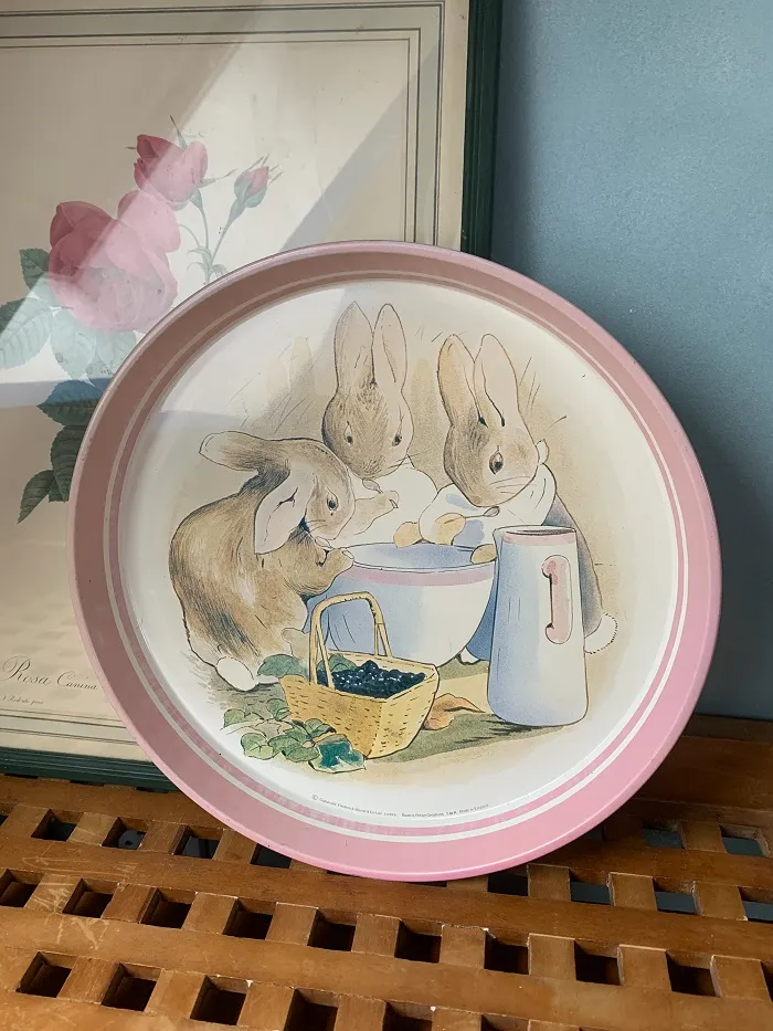イギリス製 80s Peter Rabbit ピーターラビット お盆 トレイ ウサギ
