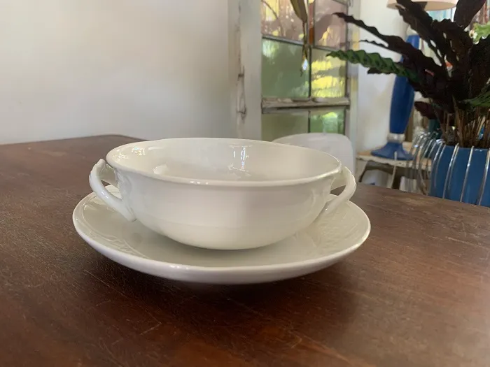 ドイツ 70s Villeroy & Boch ビレロイ&ボッホ スープカップ ホワイト 