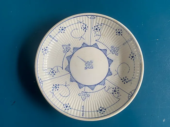 フランス 70s サルグミンヌ 陶器 アンティーク 皿 サキソニー柄