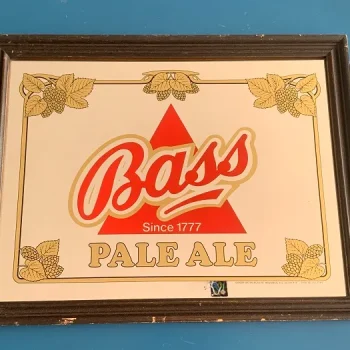 SOLDOUT-Bass Pale Ale バス ペールエール パブミラー 鏡 ヴィンテージ