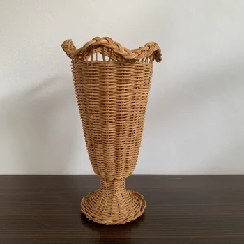 70s 花瓶　ラタン　アメリカ　フラワーベース XD000068-350x350.webp