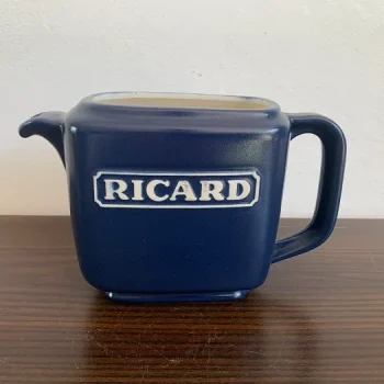 RICARD リカール 水差し ピッチャー ジャグ 陶器 ブルー フランス 70