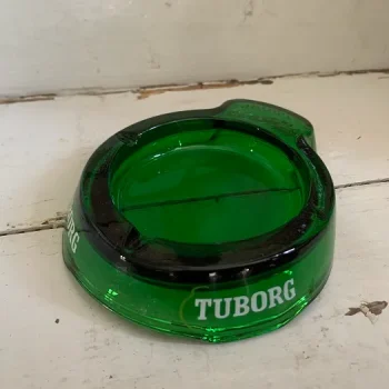 70s ガラス灰皿　大　vintage SOLDOUT-デンマーク 70s Tuborg ツボルグ ヴィンテージ ガラス 灰皿