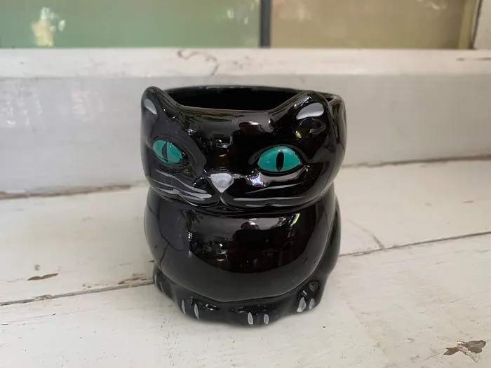 ベルギー Chat Noir 黒猫 マグカップ  陶器 ヴィンテージ ②