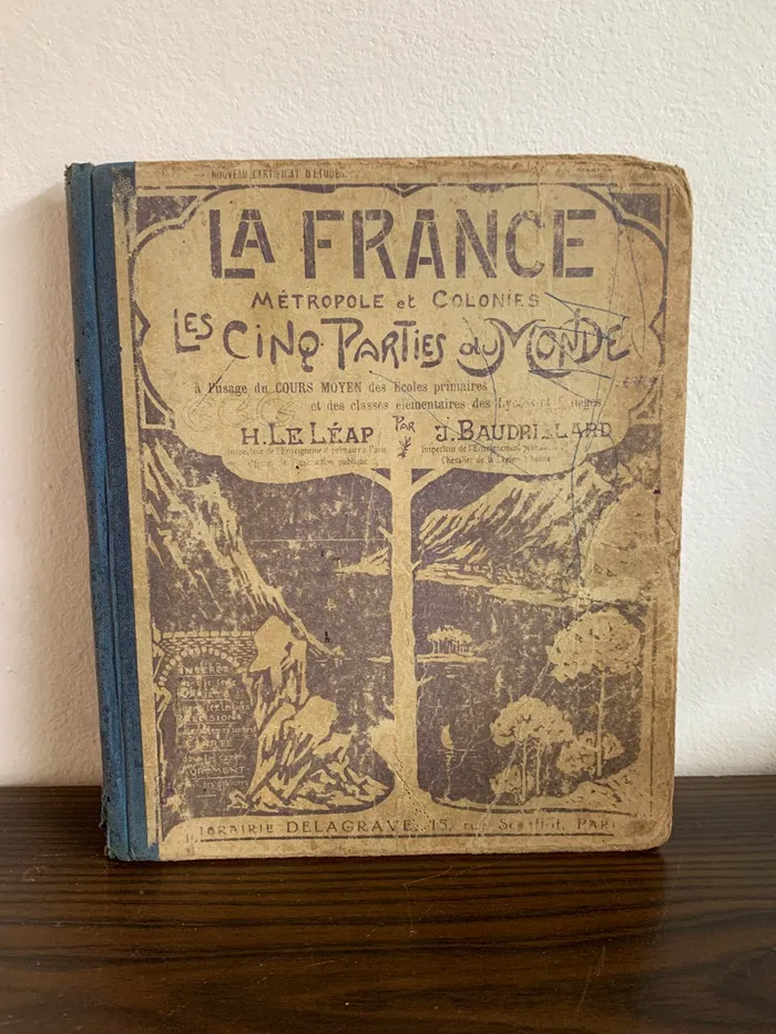 20s 洋書 LA FRANCE フランス語 教科書 教養 アンティーク