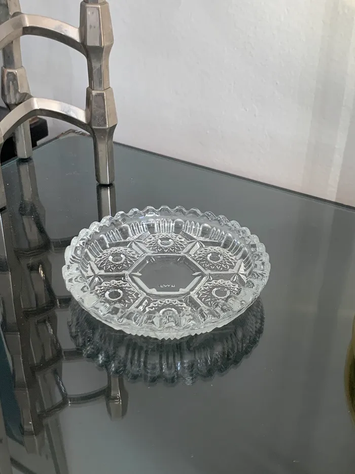 イタリア製 70s ガラス デザート ヴィンテージ 小皿・プレート
