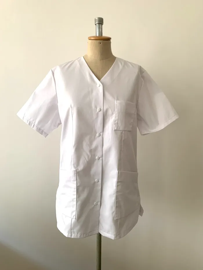 ALSICO 70s フレンチ ホワイト 白 ワークシャツ 半袖