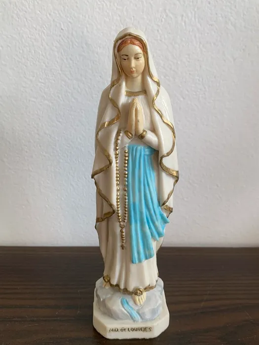 ベルギー 70s 聖母マリア ホワイト 置物 フィギュア ヴィンテージ