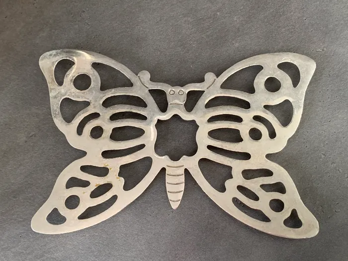 イタリア製 70s 蝶々 トリベット プランター敷 ヴィンテージ
