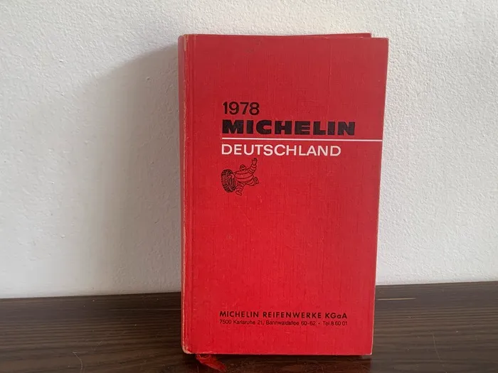 70s 洋書 Michelin ミシュラン ドイツ語 観光ガイド ブック 古書 アンティーク