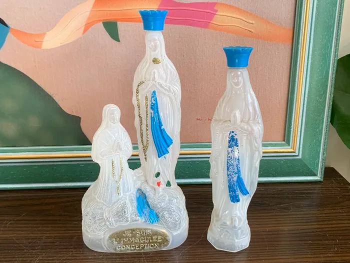 ベルギー 70s 聖母マリア 聖水瓶 ボトル ヴィンテージ プラスチック