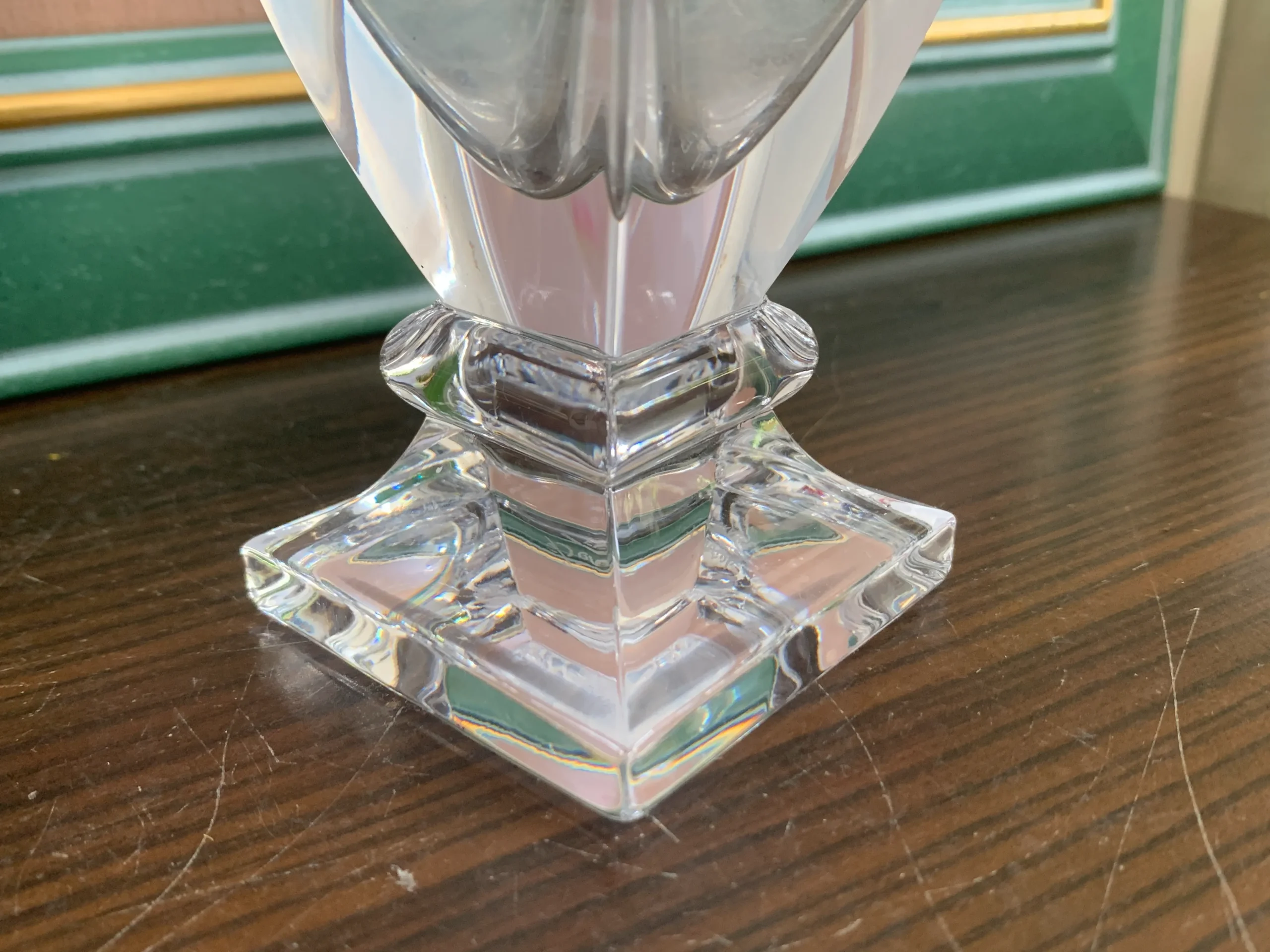 フランス 70s クリスタル・ド・セーブル ガラス 花瓶 フラワーベース ヴィンテージ