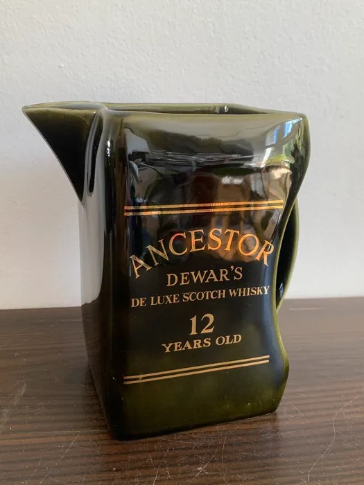 イギリス製 Wade Ancestor Dewar’s デュワーズ ピッチャー ジャグ 陶器 グリーン ヴィンテージ