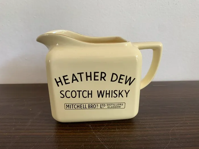 イギリス製 70s HEATHER DEW Wade ピッチャー ジャグ 陶器 アイボリー ヴィンテージ