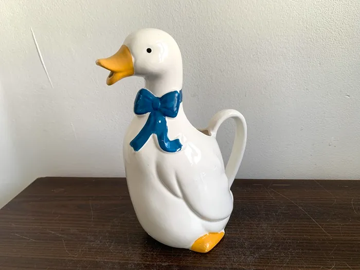 ベルギー 70s ジャグ 花瓶 アヒル 水差し 陶器 ヴィンテージ