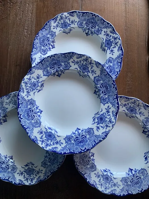 ベルギー 20s B.F.K ボッホ フレール Boch 陶器 プレート 皿 アンティーク Dordrecht