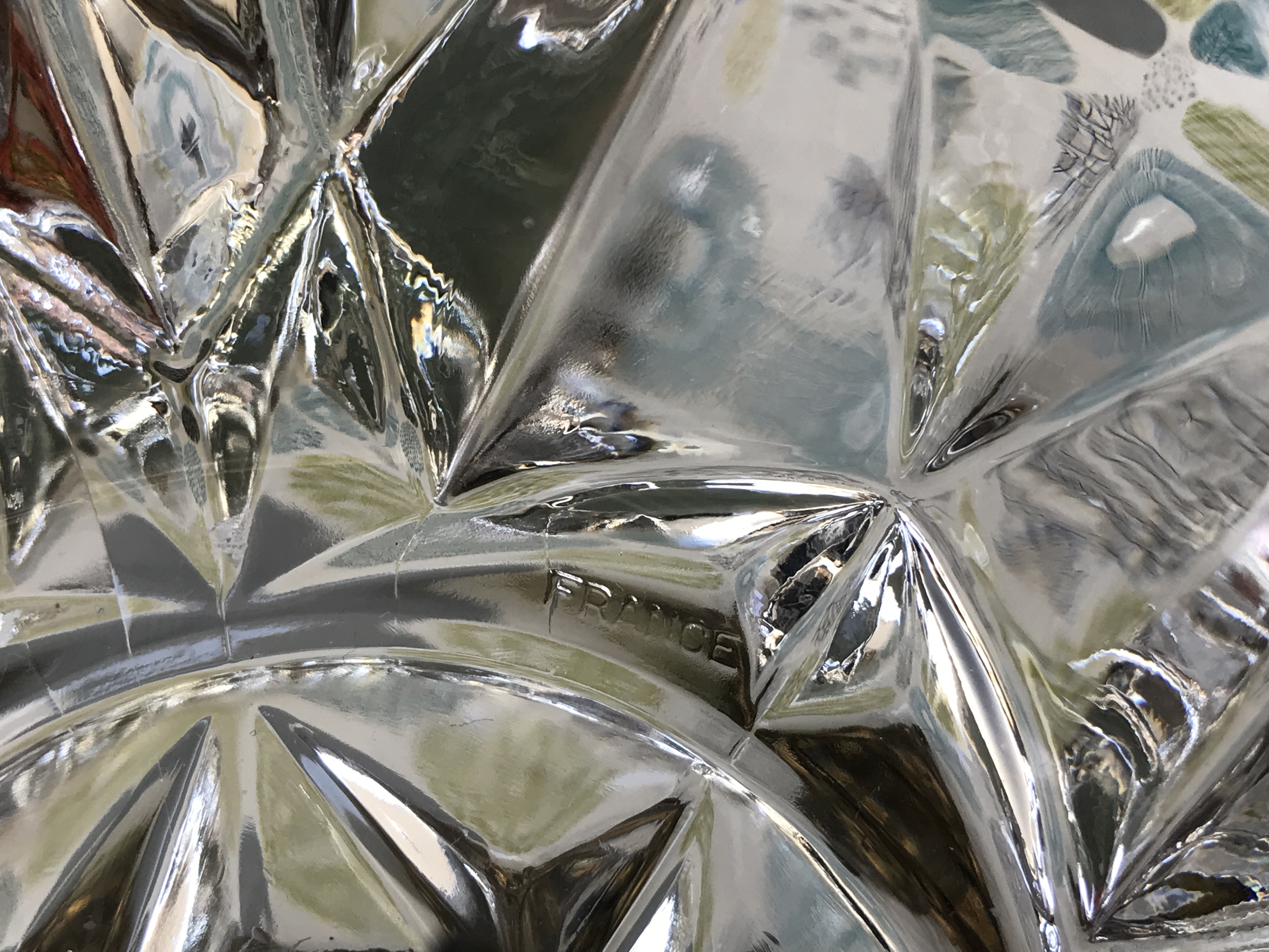 フランス 50s クリスタルガラス 真鍮 ヴィンテージ・アンティーク 灰皿スタンド | Blue Swallow Vintage