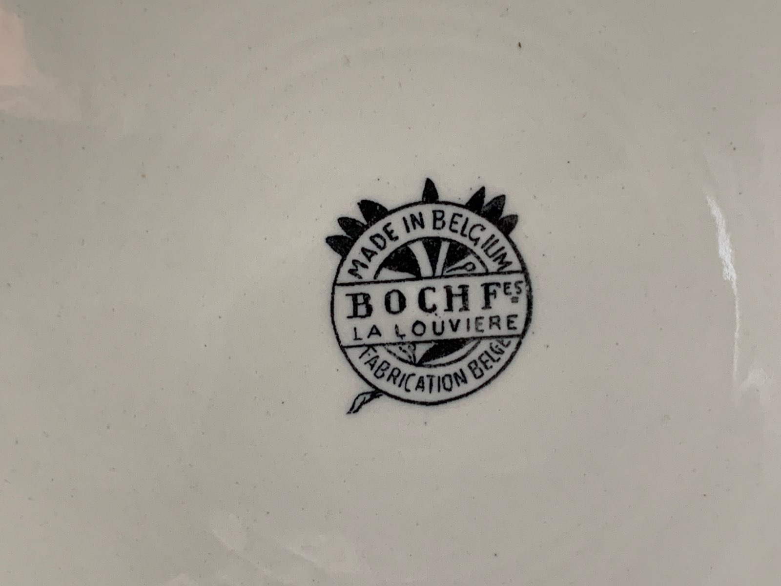 -SOLDOUT-ベルギー 50s Boch Freres(ボッホ フレール) モントローの戦い ヴィンテージ・アンティーク 陶器 スープ皿 プレート BATAILLE DE MONTEREAU