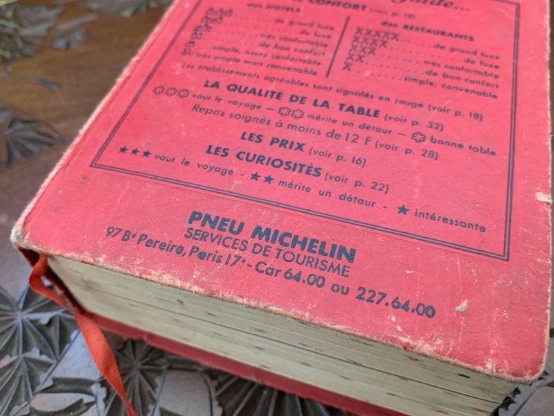 -SOLDOUT-フランス 1964年 60s Michelin(ミシュラン) ヴィンテージ ミシュランガイドブック 古書