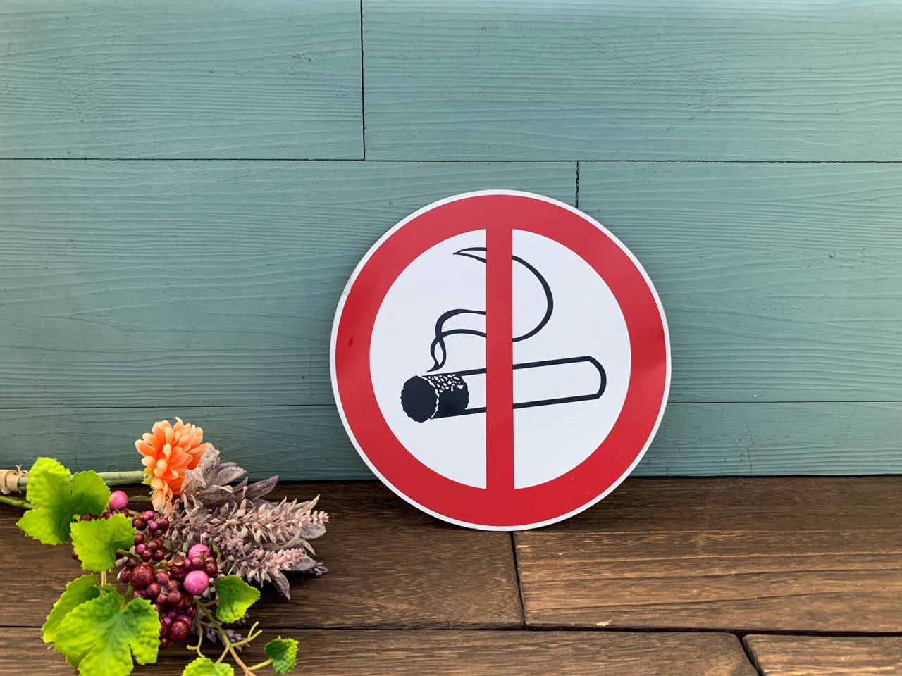 フランス 喫煙禁止 NO SMOKING 看板 ヴィンテージ 壁掛け