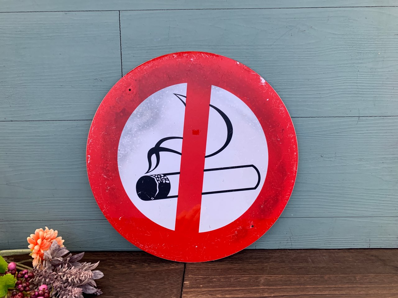 フランス 喫煙禁止 NO SMOKING 看板 ヴィンテージ 壁掛け