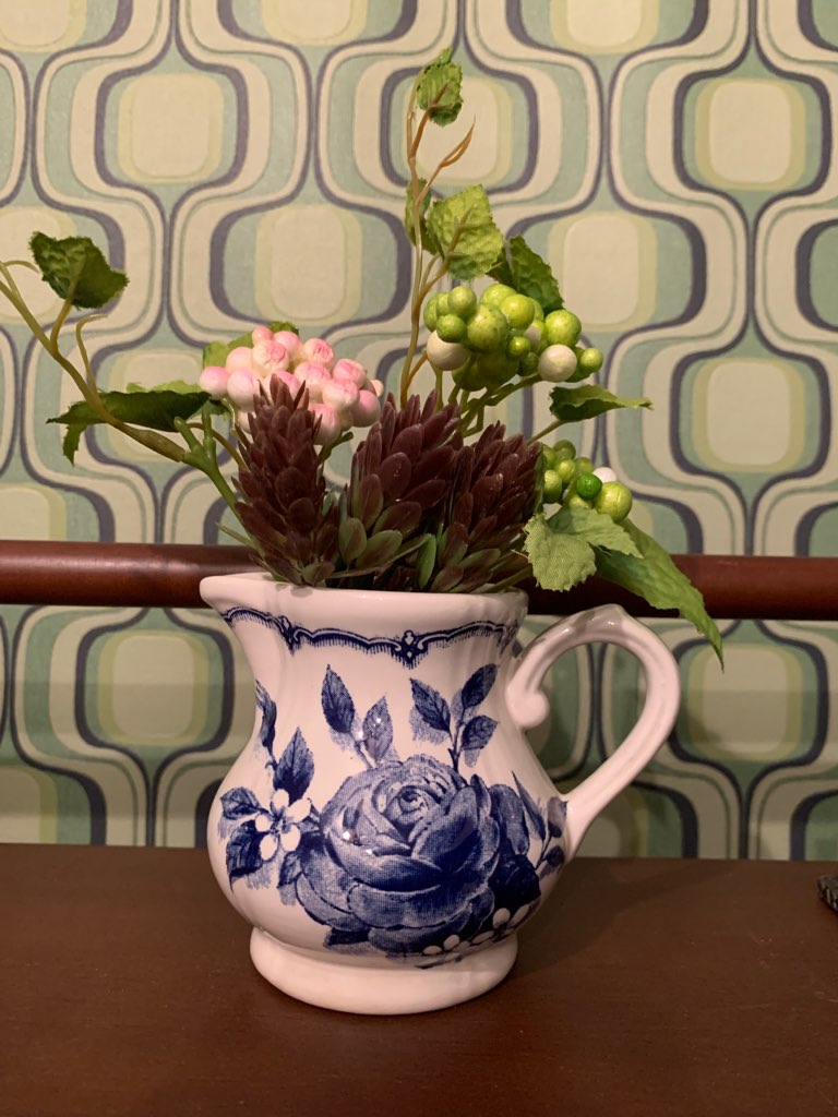 イギリス アンティーク ヴィンテージ JUG 陶器 花器 古道具-