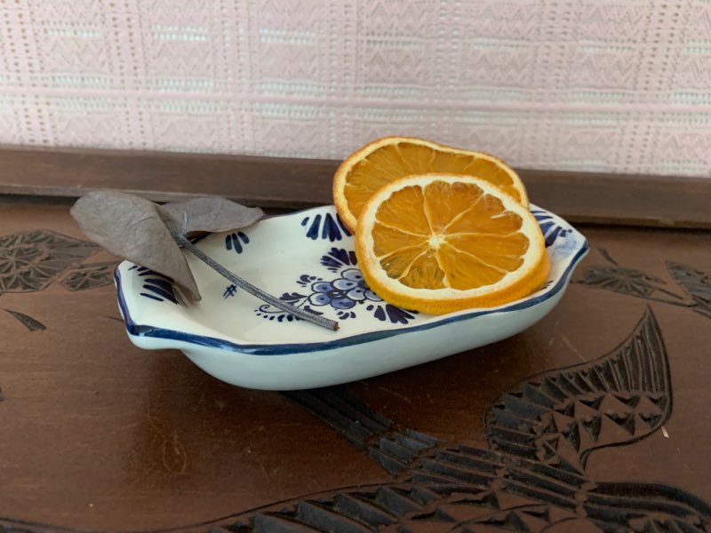 -SOLDOUT-オランダ DELFT(デルフト) デルフトフラワー ヴィンテージ小皿 陶器