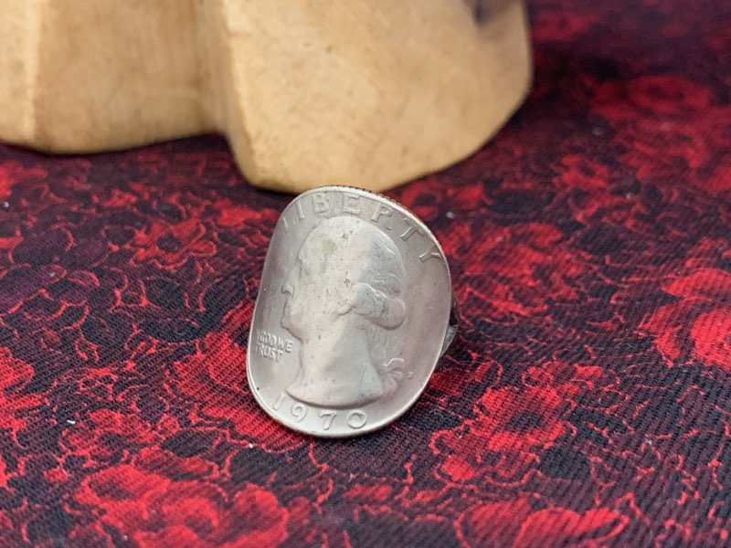アメリカ リング 指輪 コイン 25セント クォーター ヴィンテージ