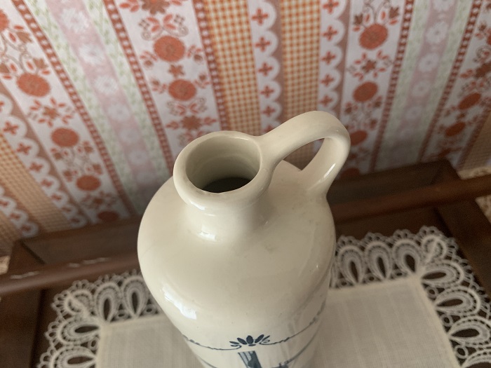 オランダ 70s ロイヤルデルフト ウィンドミル 陶器 花瓶 アンティーク Blue Swallow Vintage