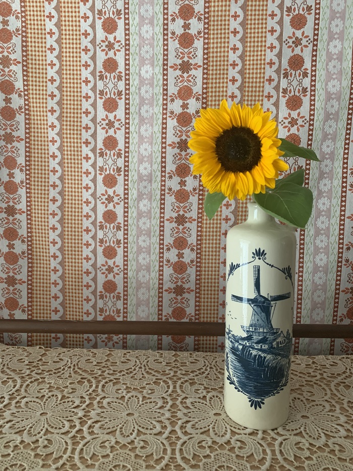 オランダ 70s ロイヤルデルフト ウィンドミル 陶器 花瓶 アンティーク 