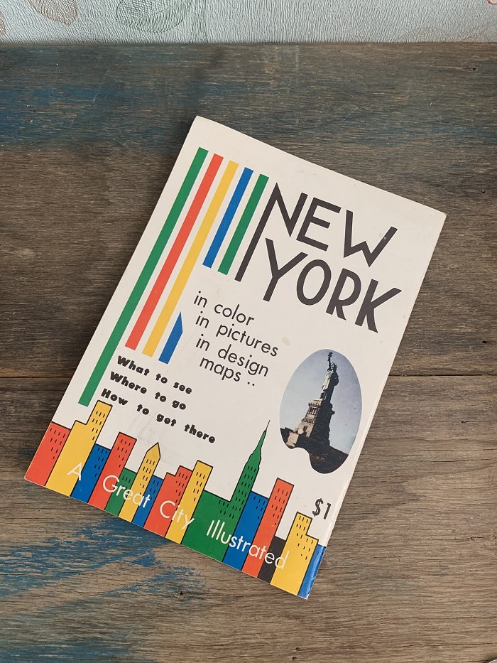 -SOLDOUT-アメリカ 60s NEW YORK A Great City Illustrated ニューヨーク イラスト 冊子 ヴィンテージ トラベルブック 旅本 古本 古書 英語版