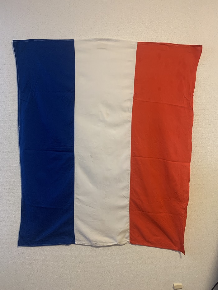 -SOLDOUT-フランス 70s フランス国旗 フラッグ 大きなサイズ ヴィンテージ・アンティーク