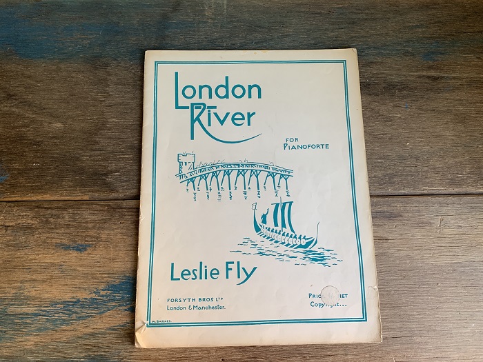 オランダ LONDON RIVER by Leslie Fly 楽譜 レトロポップ ヴィンテージ 雑誌 アート本