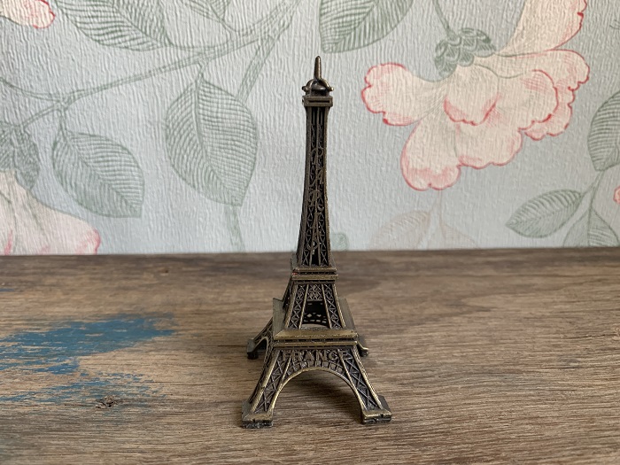 フランス 80s メタル パリ PARIS エッフェル塔 置物 ヴィンテージ・アンティーク 高さ 10 cm