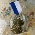 オランダ 70s 勲章 バッジ ブローチ ウサギ メダル ヴィンテージ