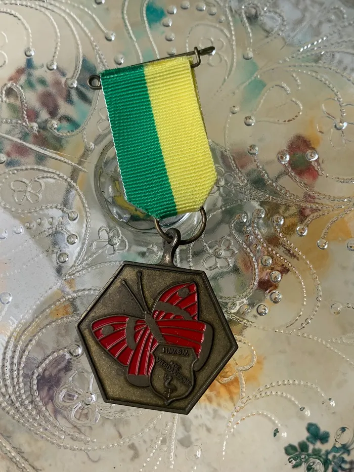 オランダ 70s 勲章 バッジ ブローチ 蝶々メダル ヴィンテージ