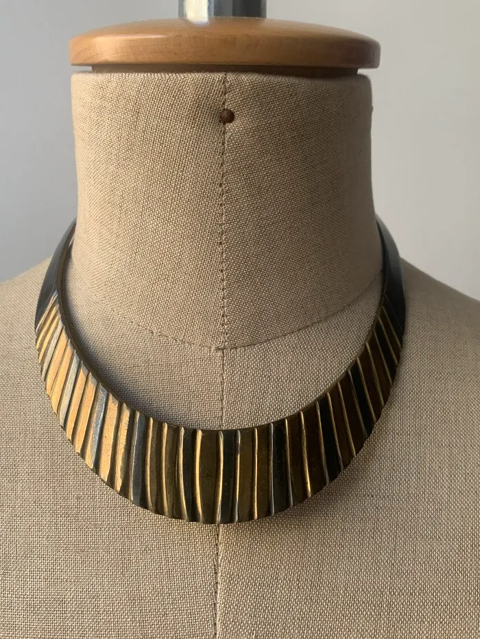 美品】Ameri VINTAGE 真鍮 GOLD CHOKERネックレス - www