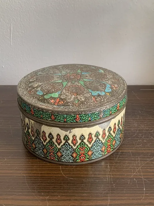 オランダ製 60s ティン缶 モザイク ヴィンテージ