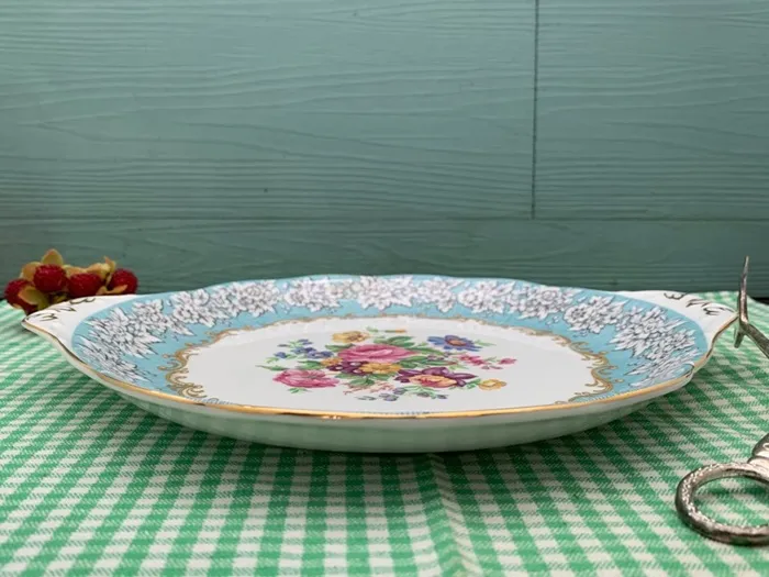 イギリス 50s ロイヤル・アルバート ヴィンテージ ケーキ皿 陶器