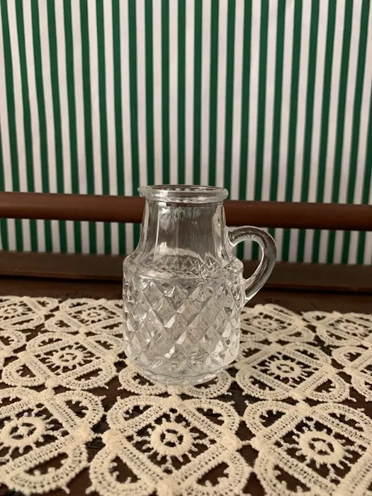 【20%OFF】アメリカ 70s プレスガラス クリーマー レトロ ヴィンテージ