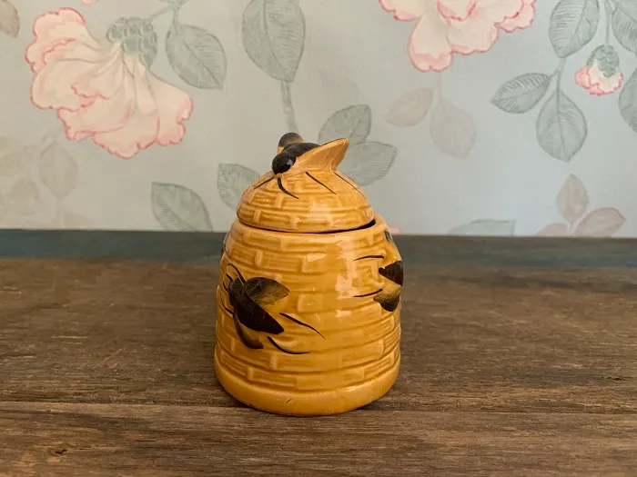ドイツ 50s 蜂 ハチ 陶器 ハニーポット・はちみつ入れ ヴィンテージ