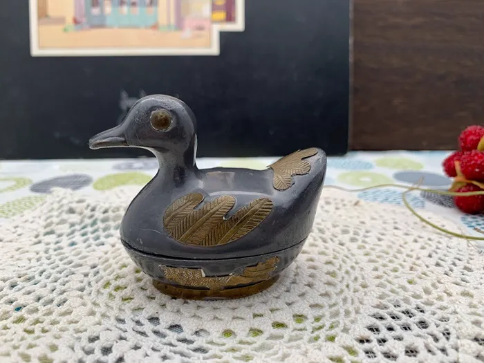 オランダ アヒル メタル 小物入れ 小
