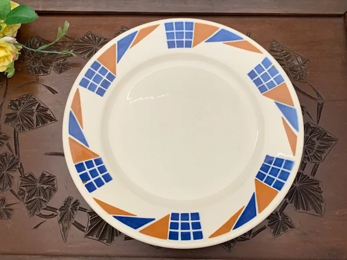 フランス 1900年 バドンヴィレー ケーキプレート アンティーク皿 陶器